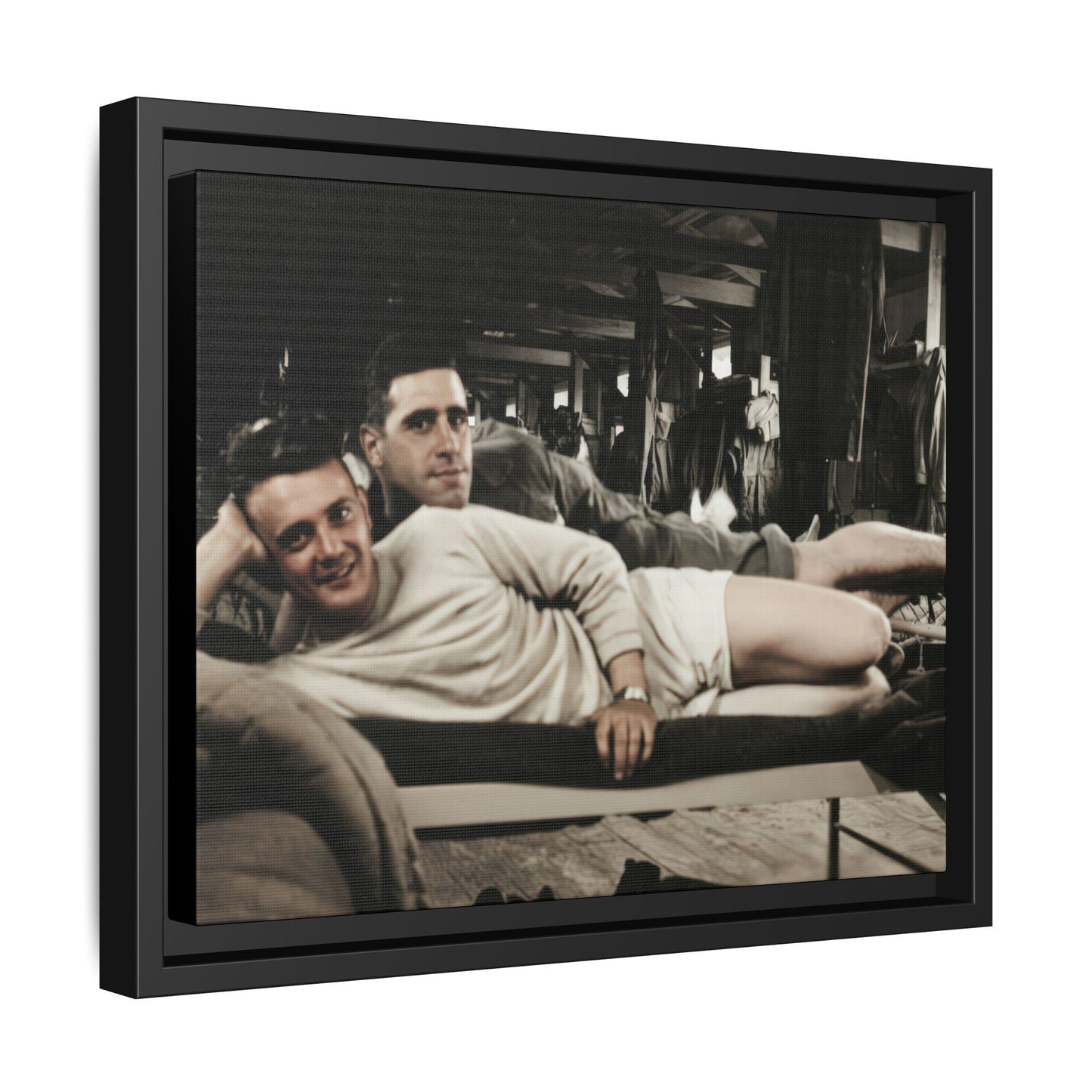 paire 060 | Framed Vintage Photo - Matte Canvas