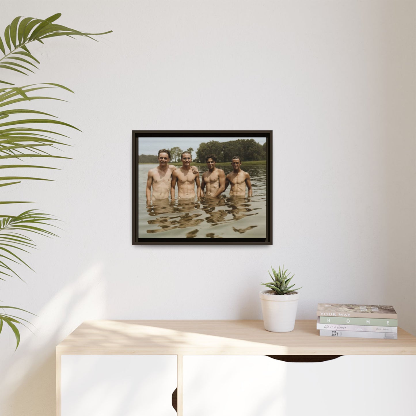 nager 001 | Framed Vintage Photo - Matte Canvas