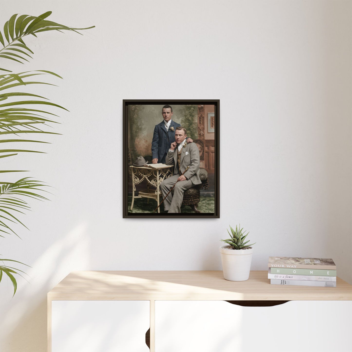 paire 054 | Framed Vintage Photo - Matte Canvas