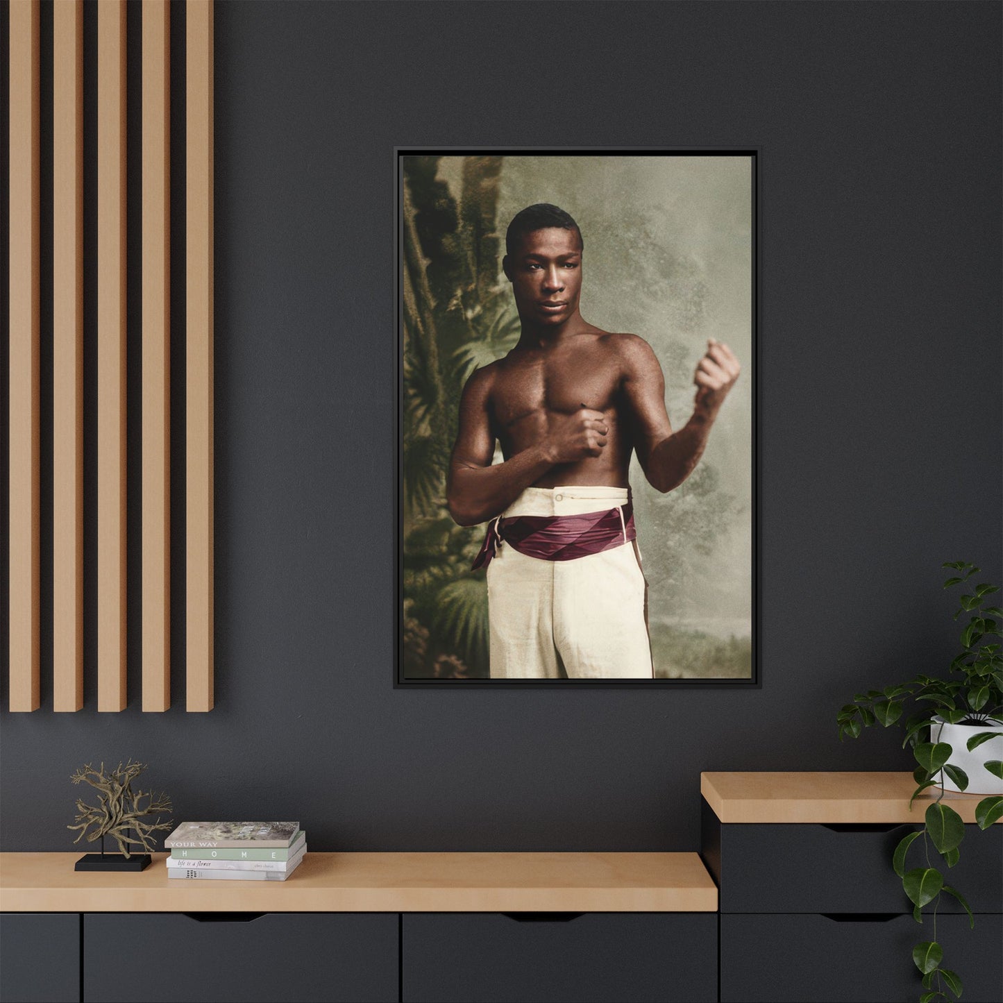 athlétisme 030 | Framed Vintage Photo - Matte Canvas