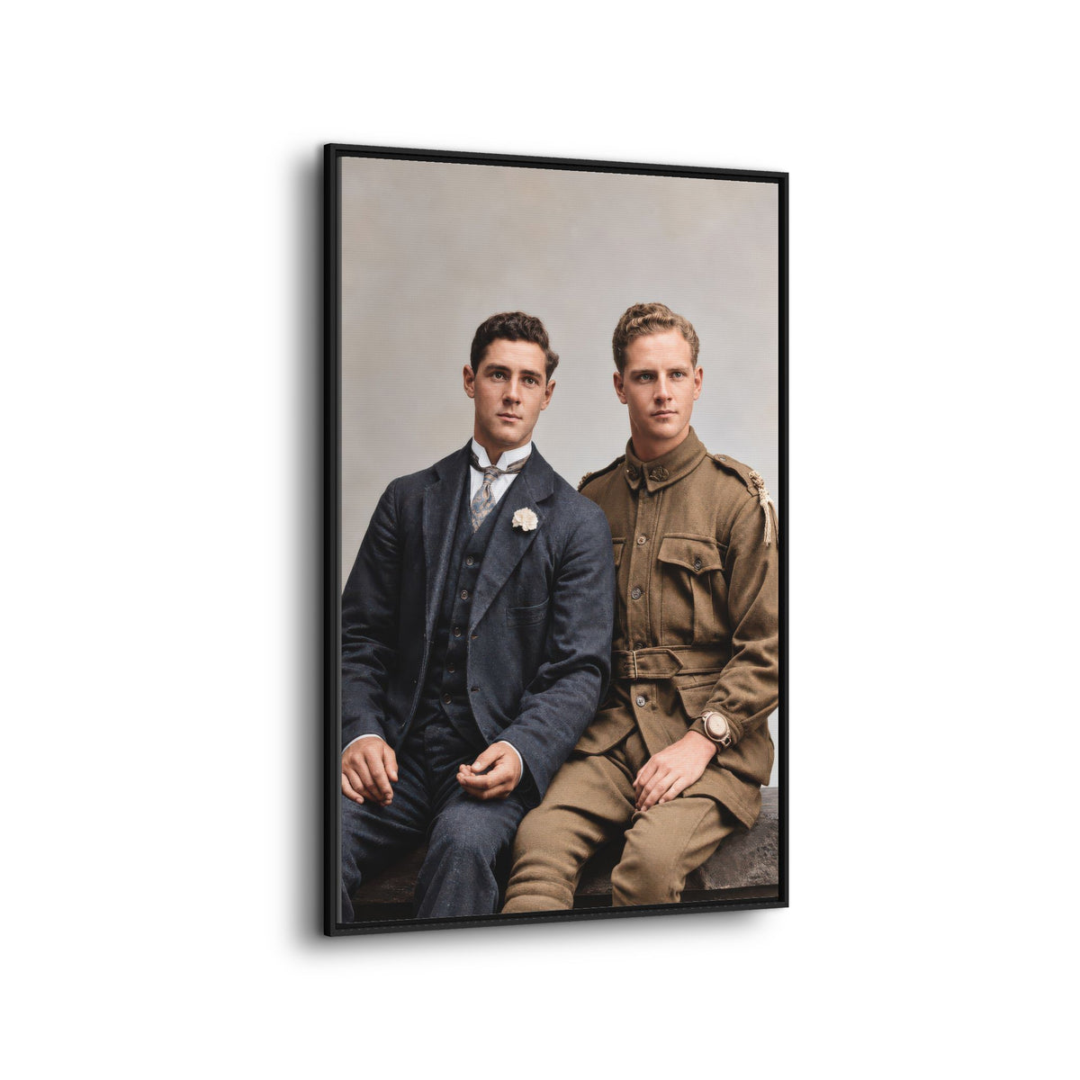 paire 169 | Framed Vintage Photo - Matte Canvas