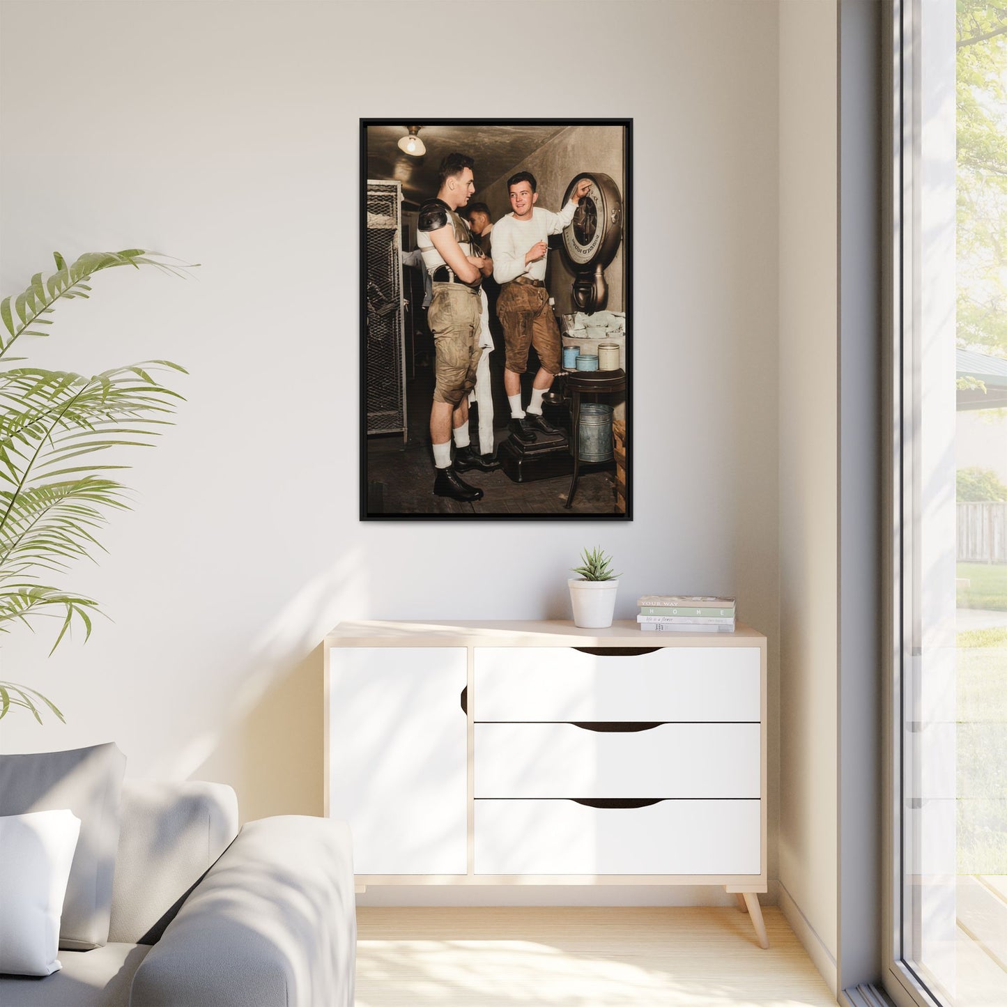 athlétisme 027 | Framed Vintage Photo - Matte Canvas