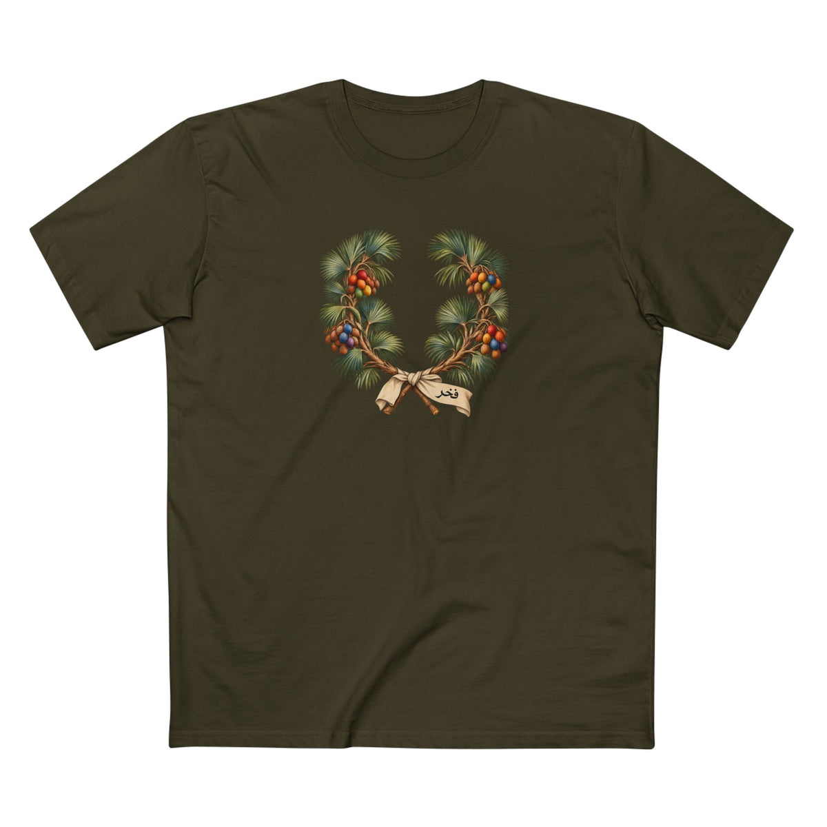 Sudanese Doum Palm Fakhr Pride Laurel Wreath T-Shirt — Enduring Connection