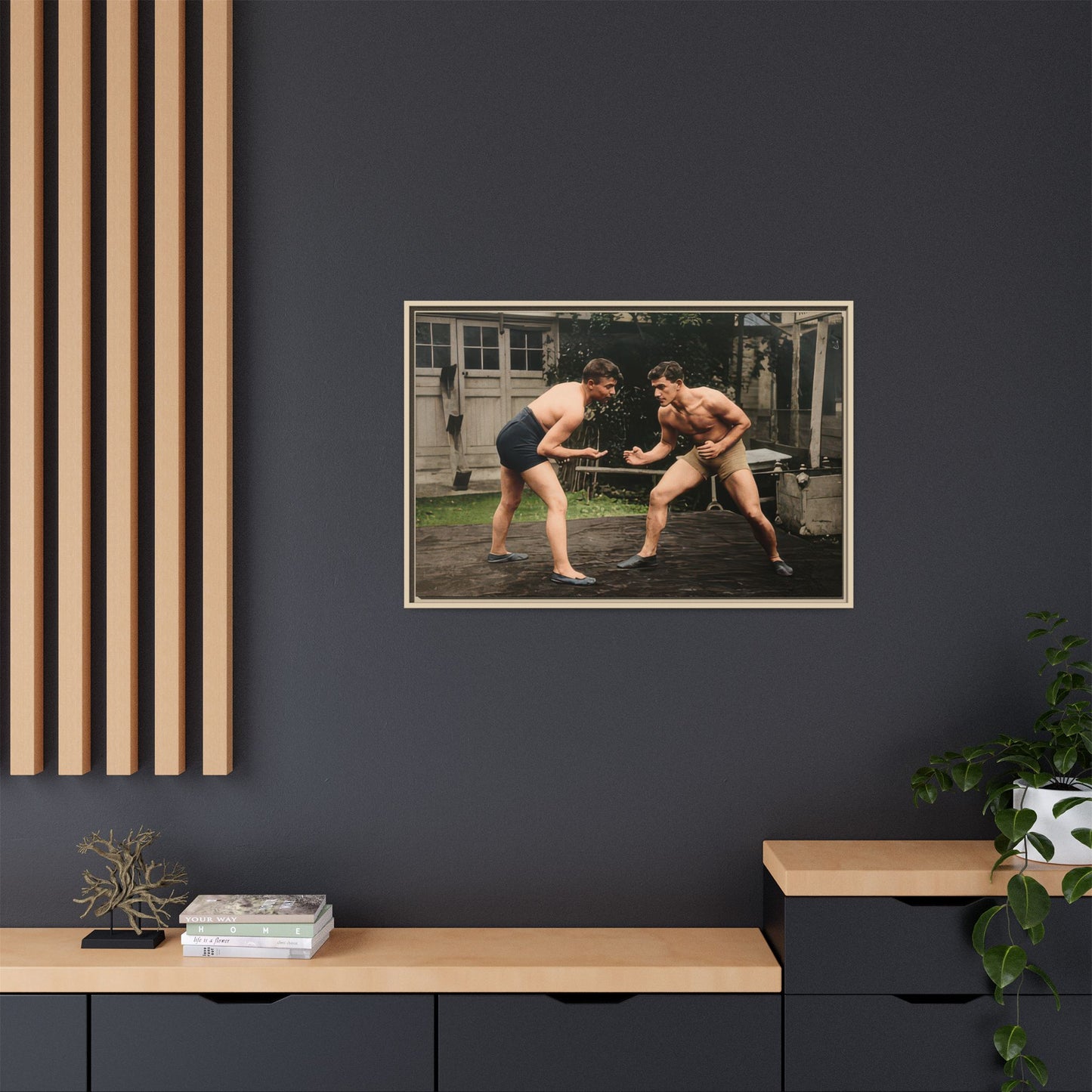 athlétisme 033 | Framed Vintage Photo - Matte Canvas