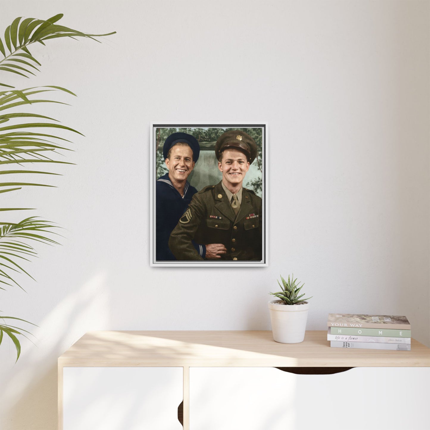 paire 147 | Framed Vintage Photo - Matte Canvas