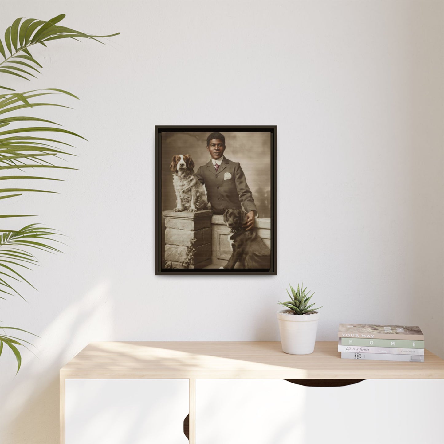 celibataire 009 | Framed Vintage Photo - Matte Canvas