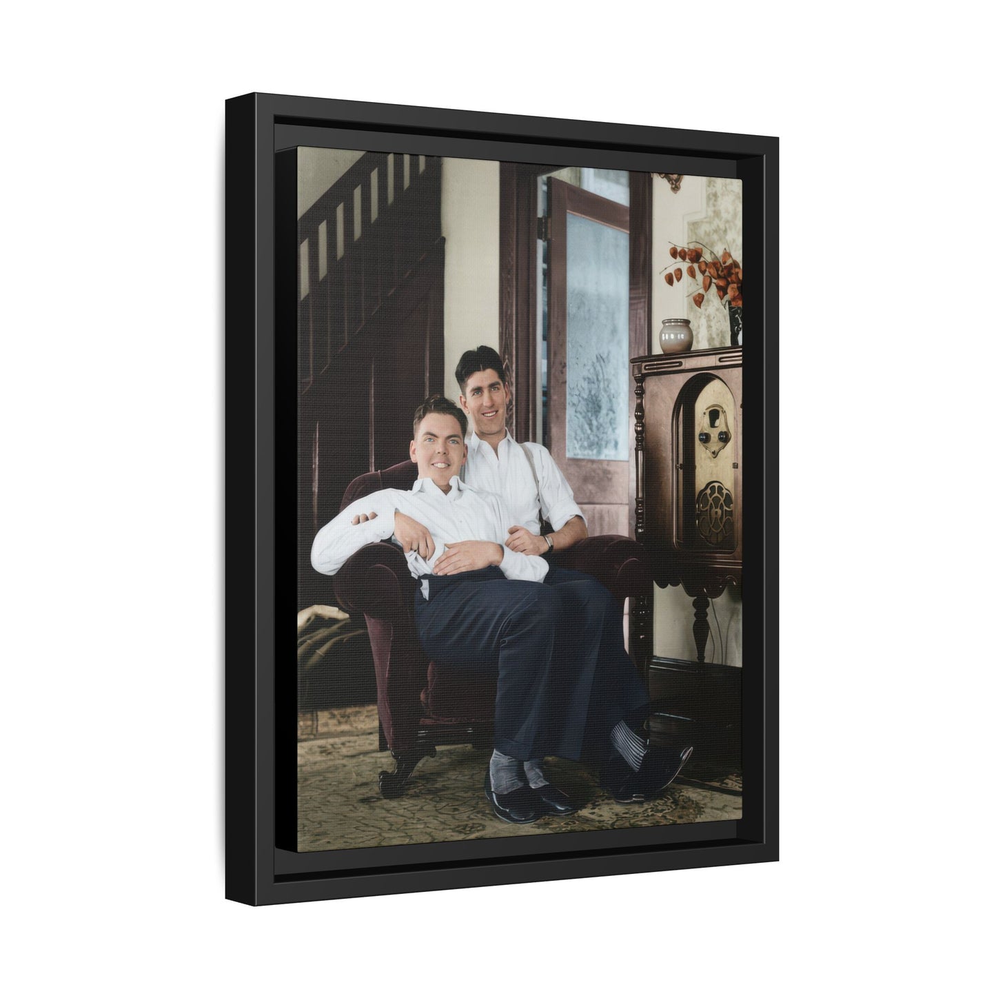 paire 053 | Framed Vintage Photo - Matte Canvas