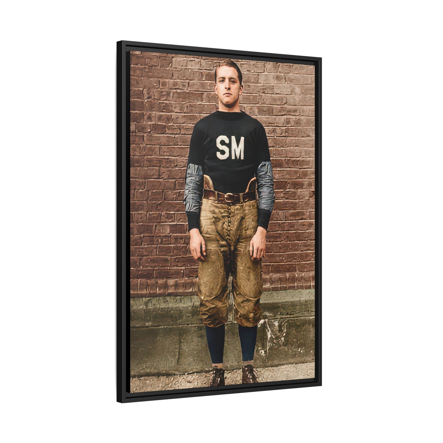 athlétisme 040 | Framed Vintage Photo - Matte Canvas