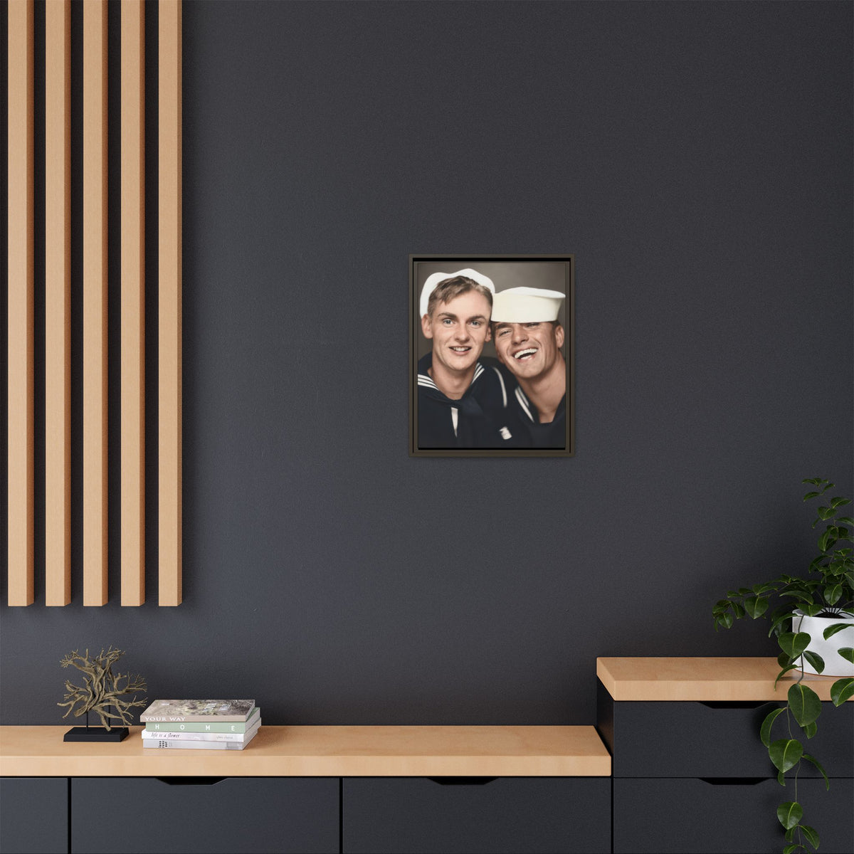 paire 154 | Framed Vintage Photo - Matte Canvas