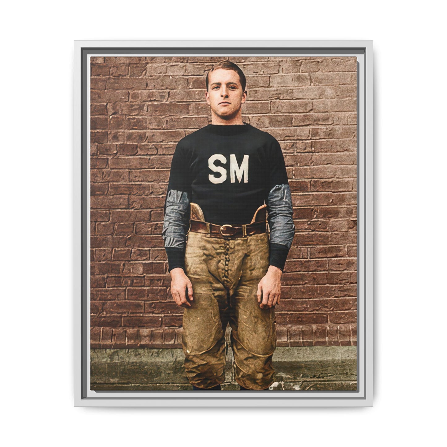 athlétisme 040 | Framed Vintage Photo - Matte Canvas