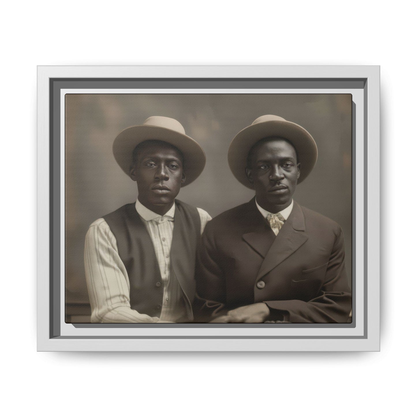 paire 103 | Framed Vintage Photo - Matte Canvas