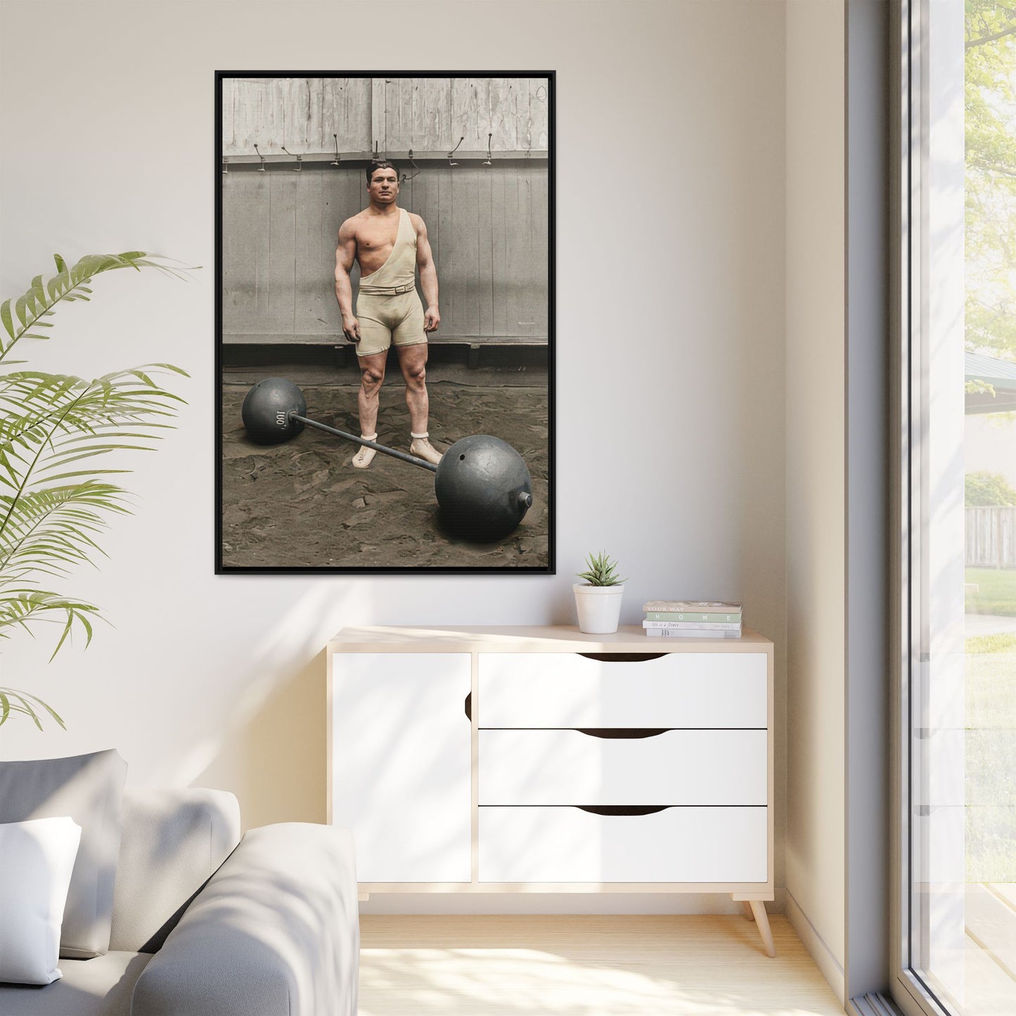 athlétisme 050 | Framed Vintage Photo - Matte Canvas