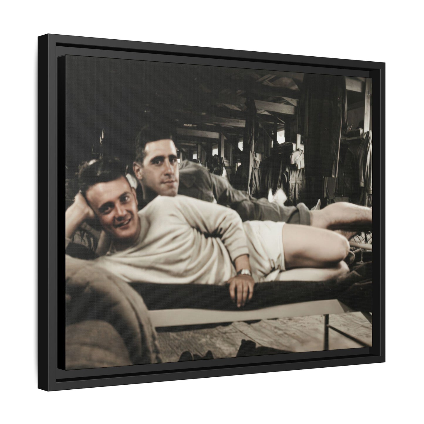paire 060 | Framed Vintage Photo - Matte Canvas
