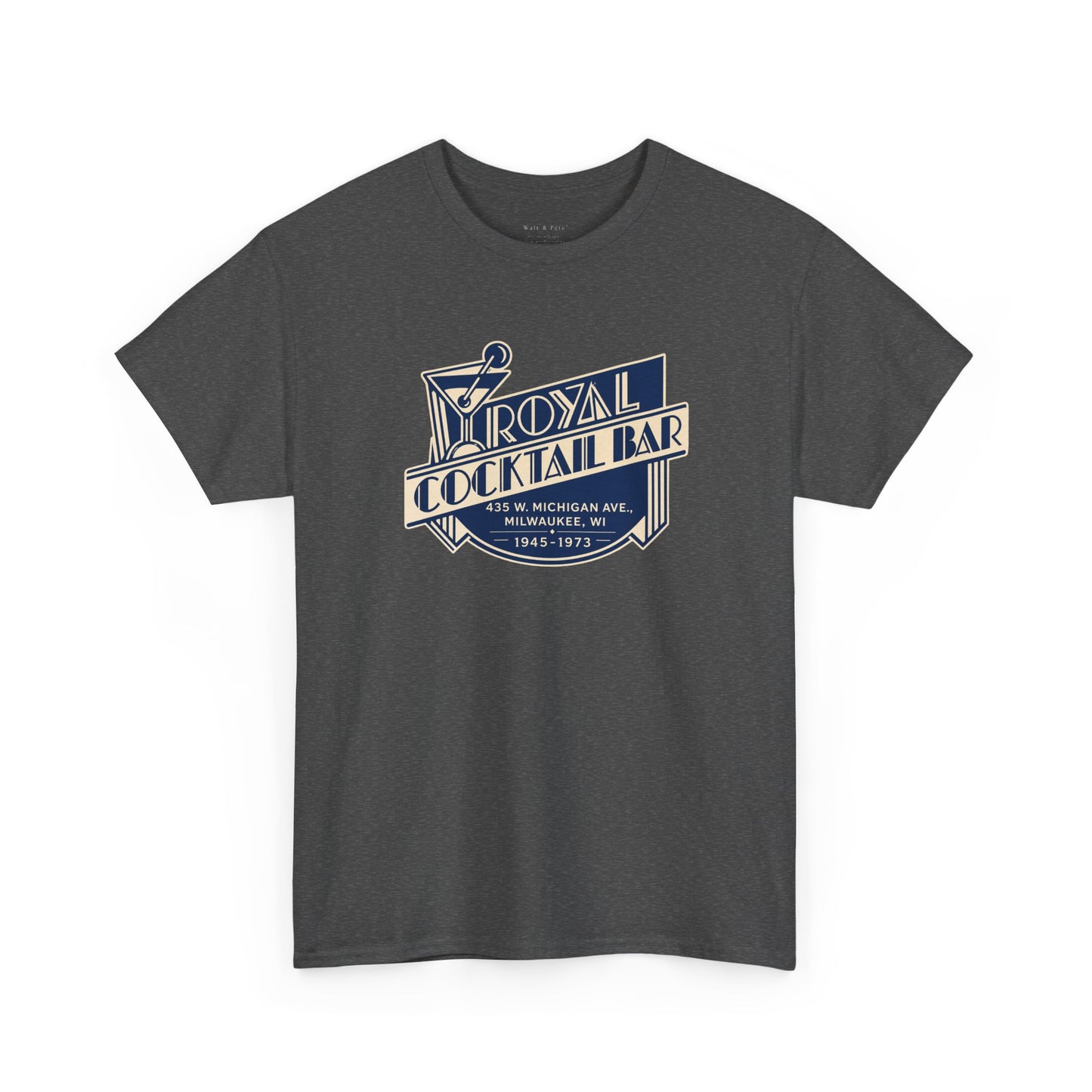 Historic Milwaukee LGBTQ bar tribute shirt honoring Royal Cocktail Bar from 1945–1973.