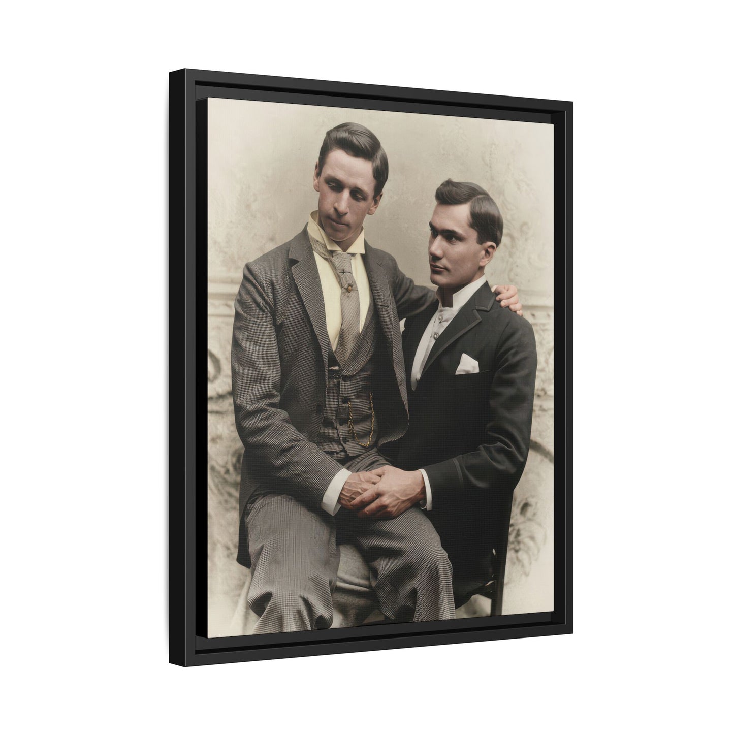 paire 063 | Framed Vintage Photo - Matte Canvas