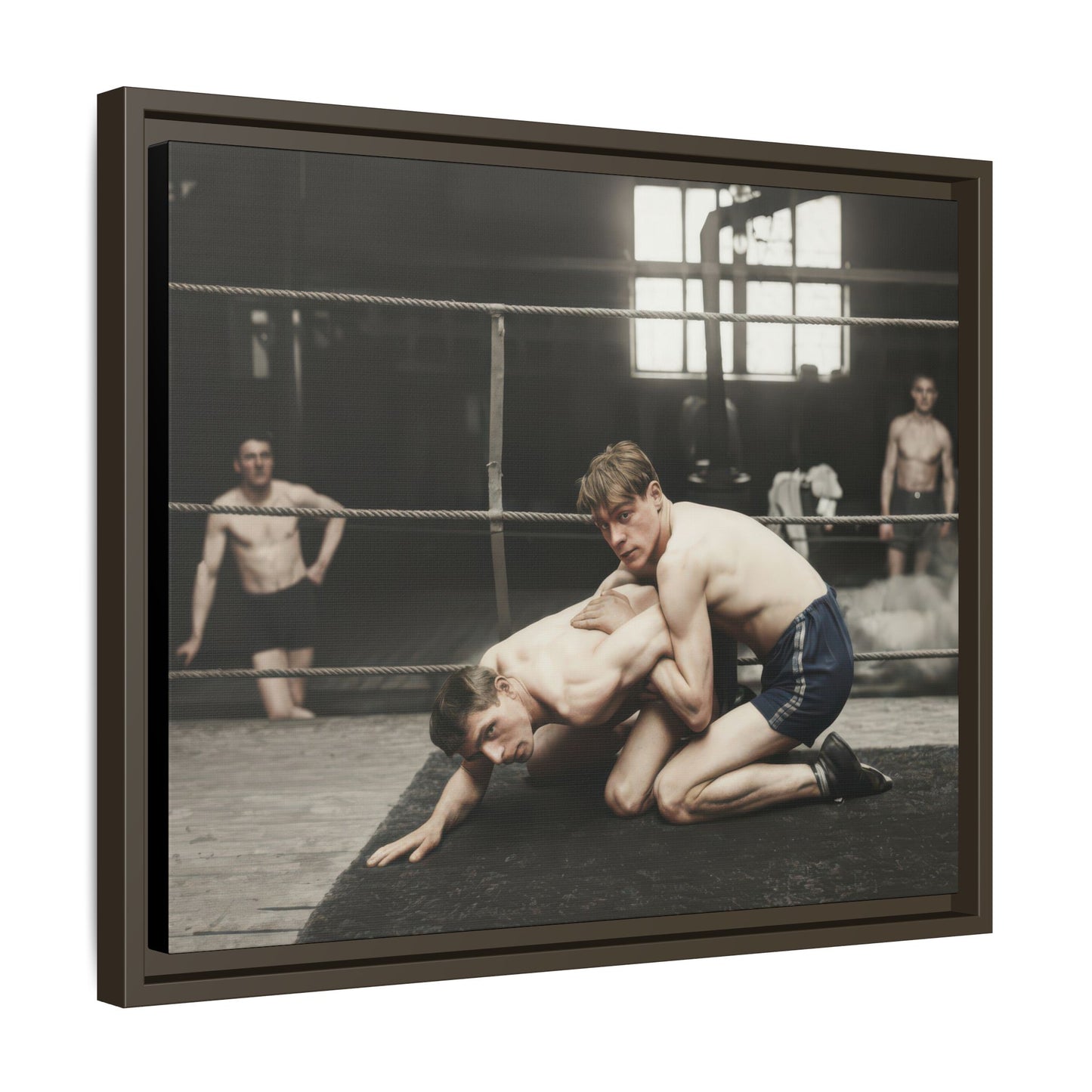 athlétisme 005 | Framed Vintage Photo - Matte Canvas