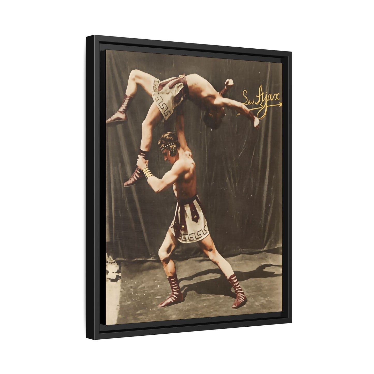 athlétisme 012 | Framed Vintage Photo - Matte Canvas