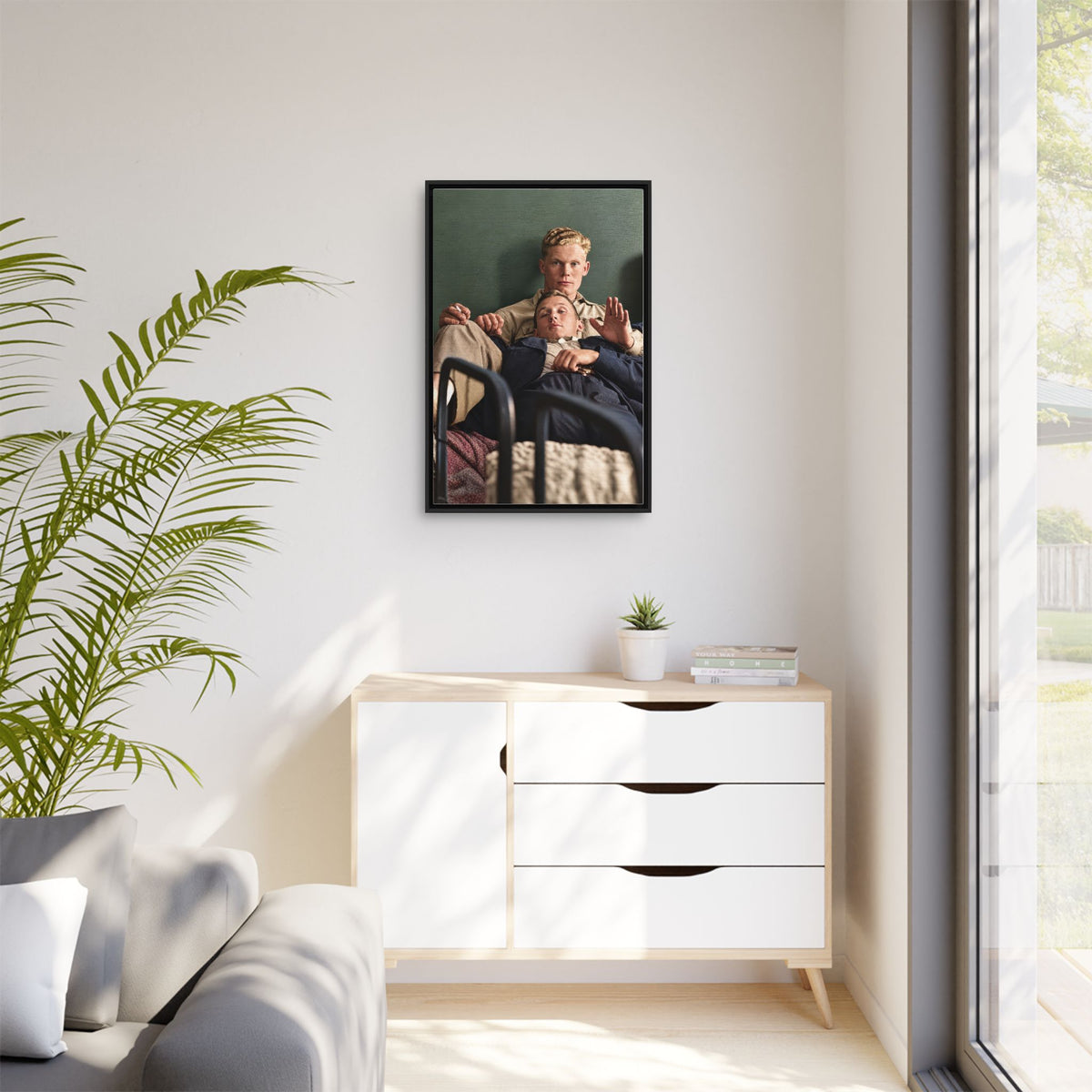 paire 046 | Framed Vintage Photo - Matte Canvas