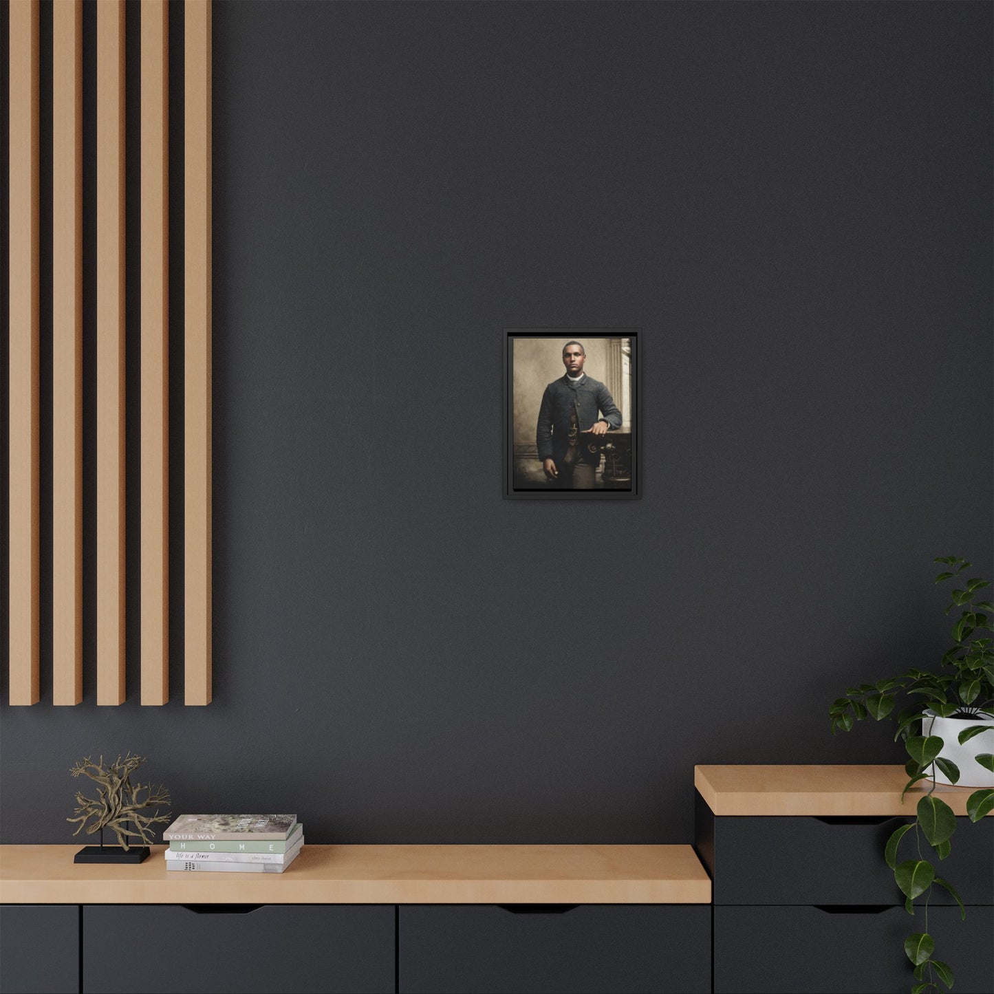 celibataire 036 | Framed Vintage Photo - Matte Canvas