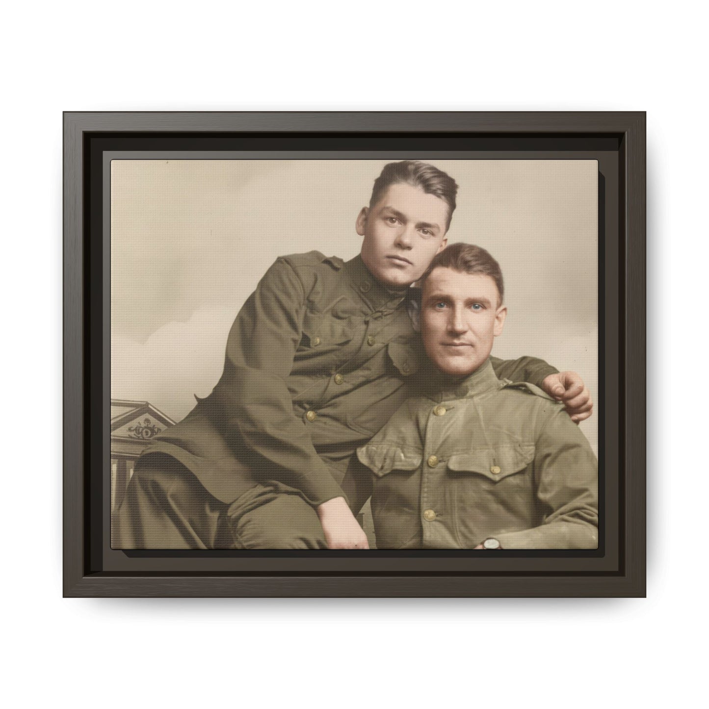 paire 026 | Framed Vintage Photo - Matte Canvas