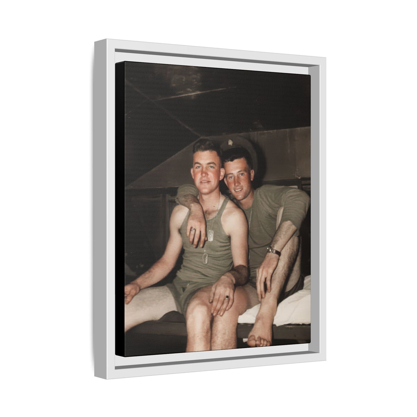 paire 040 | Framed Vintage Photo - Matte Canvas