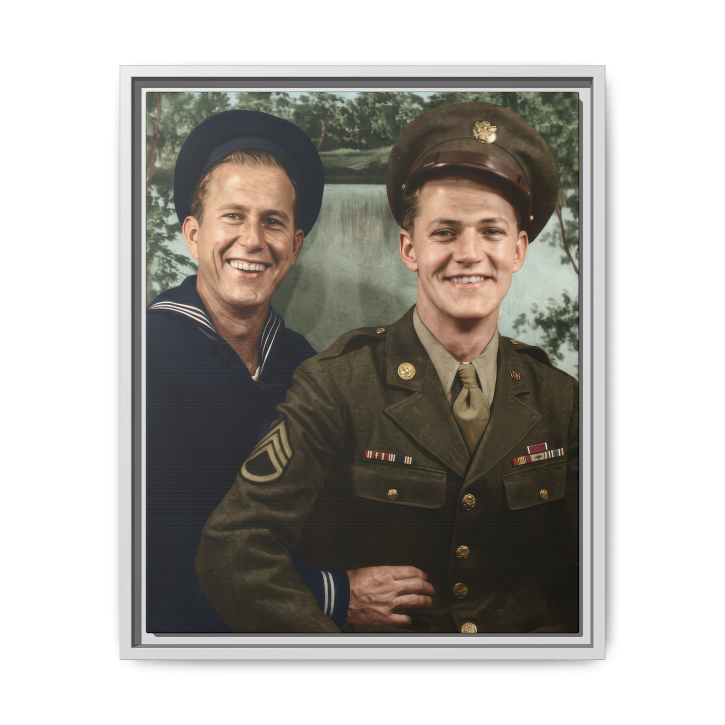 paire 147 | Framed Vintage Photo - Matte Canvas