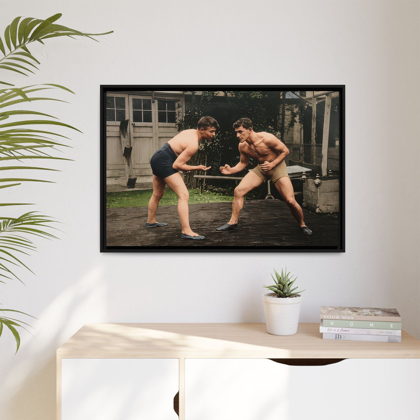 athlétisme 033 | Framed Vintage Photo - Matte Canvas