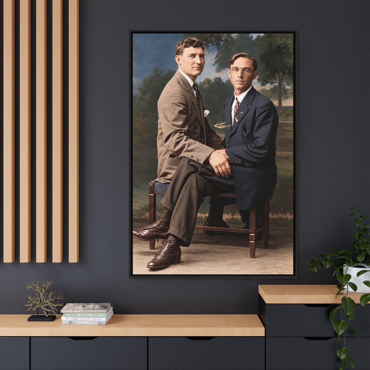paire 165 | Framed Vintage Photo - Matte Canvas