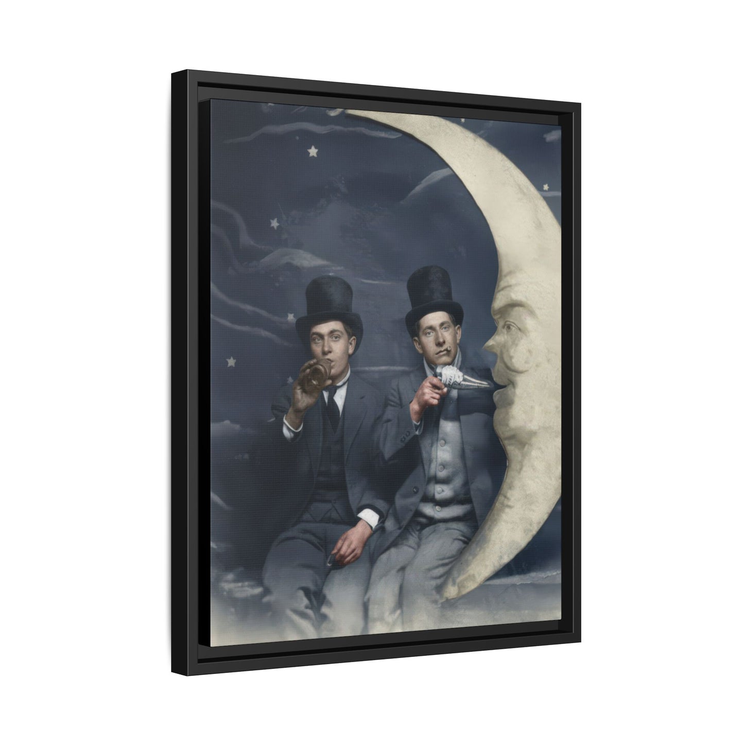 paire 043 | Framed Vintage Photo - Matte Canvas