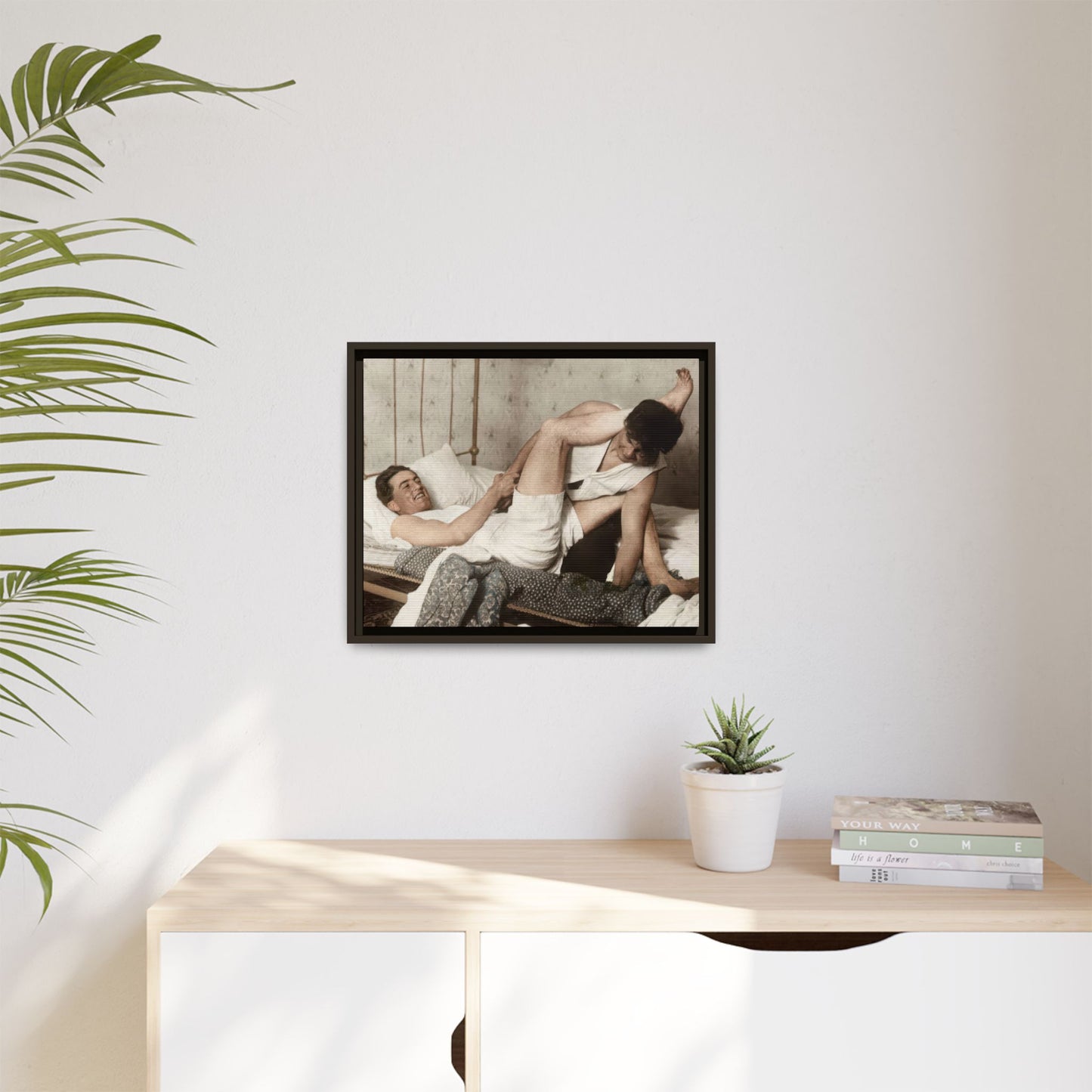 paire 016 | Framed Vintage Photo - Matte Canvas