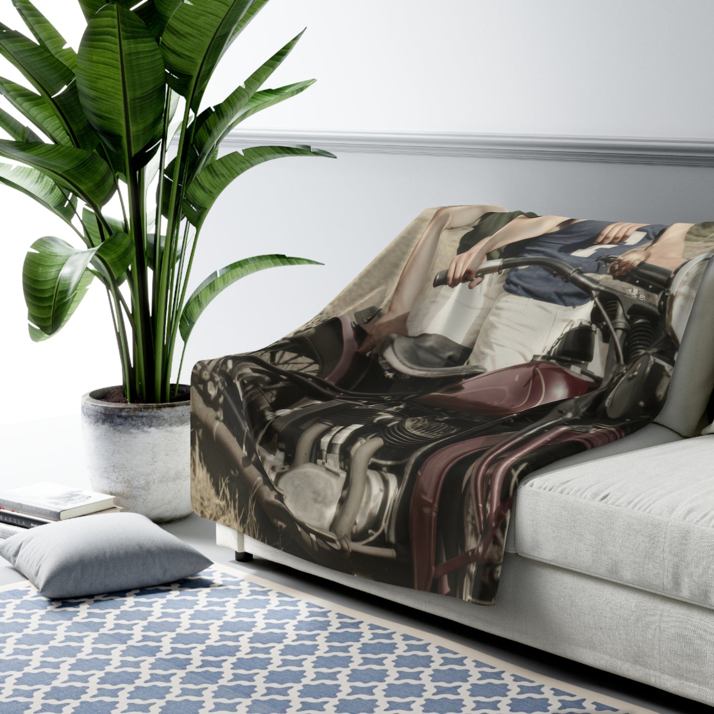 Heirloom Sherpa Blanket – paire 055 Premium fleece throw · 50x60, 60x80