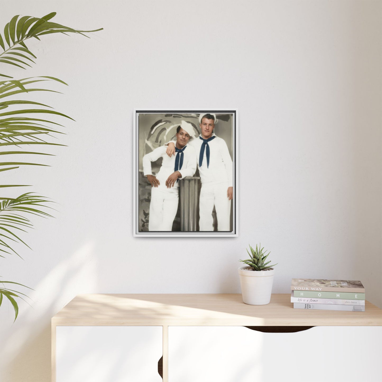 paire 075 | Framed Vintage Photo - Matte Canvas