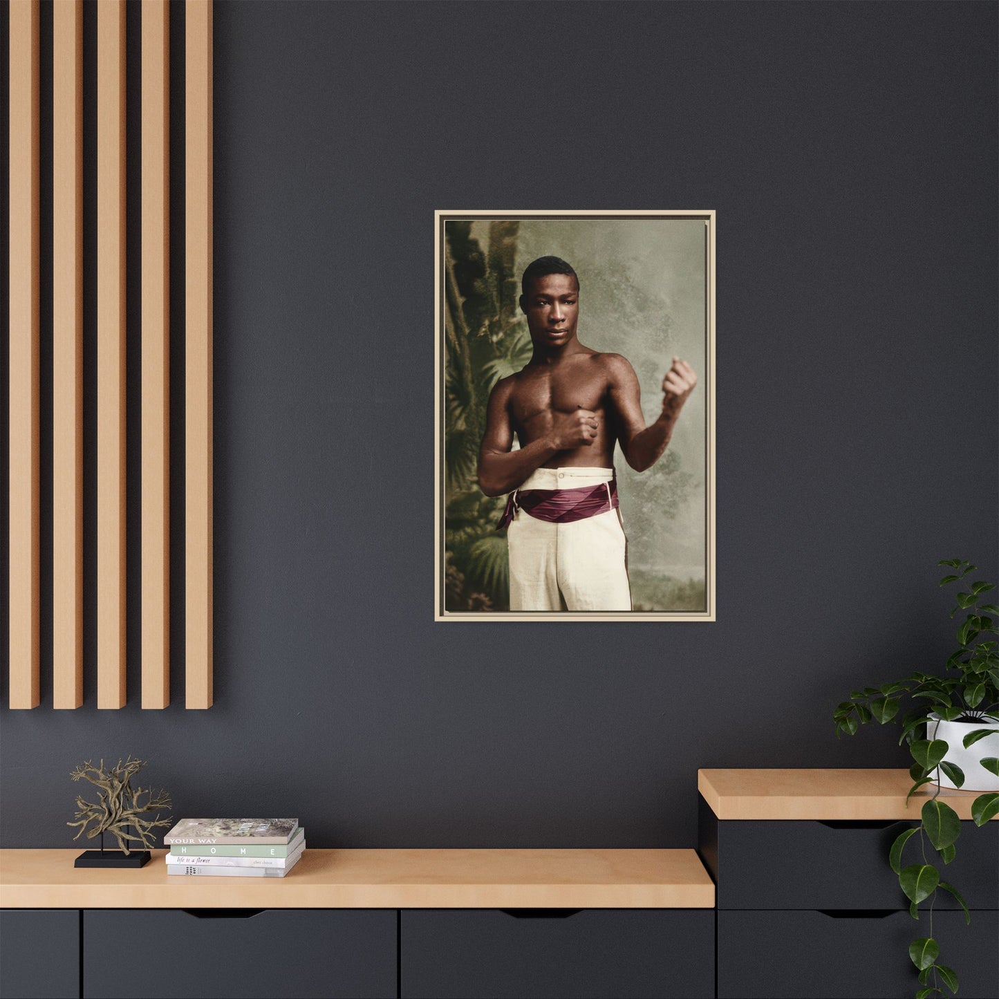 athlétisme 030 | Framed Vintage Photo - Matte Canvas