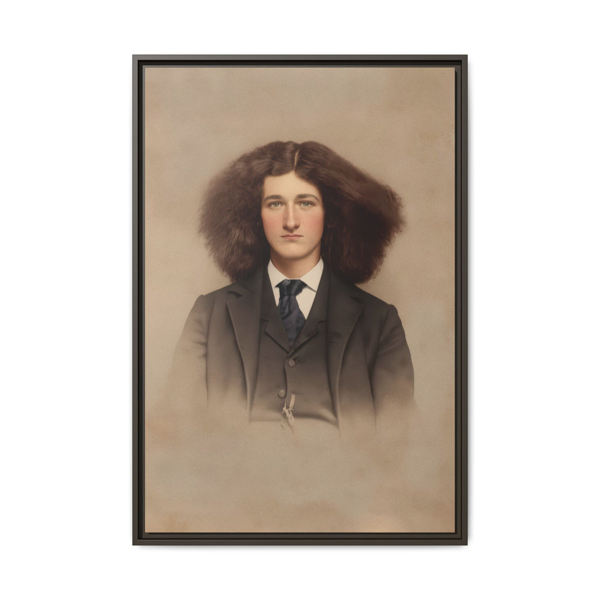 celibataire 033 | Framed Vintage Photo - Matte Canvas