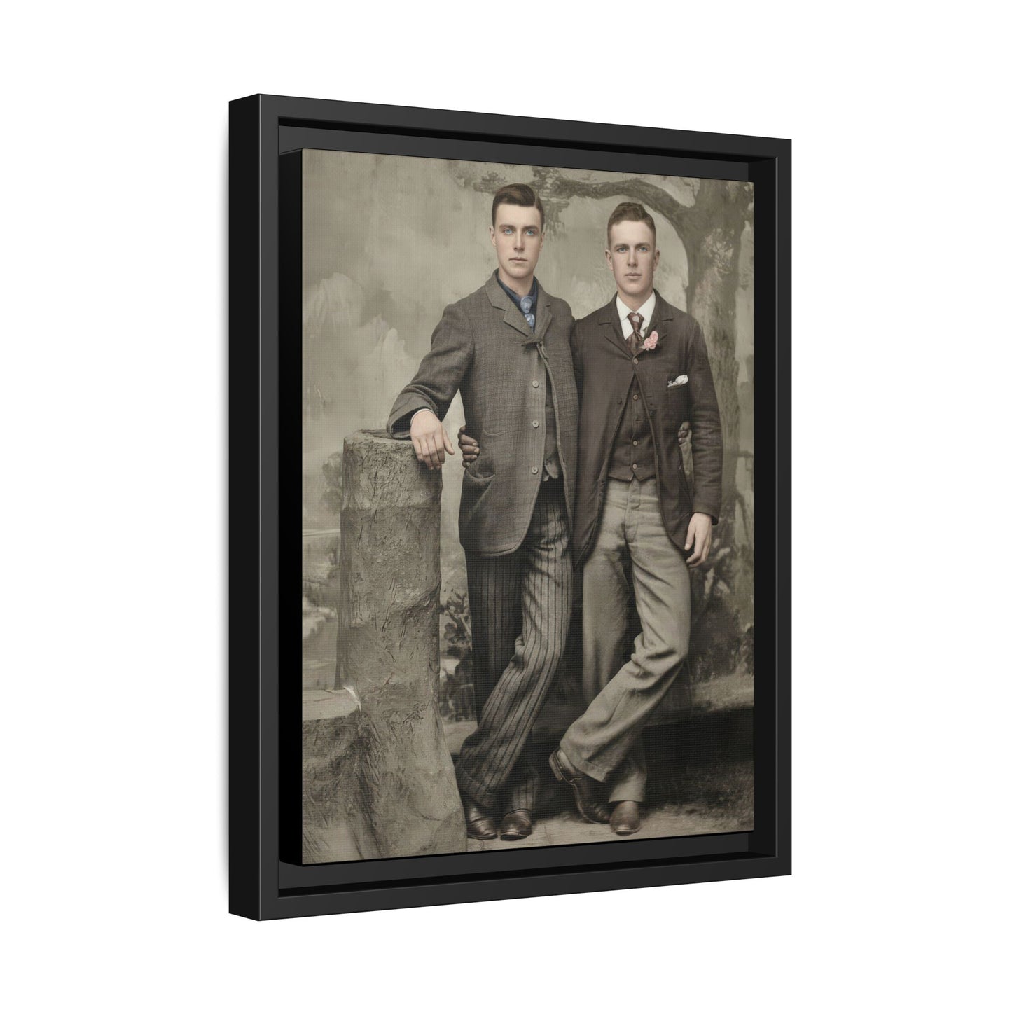 paire 059 | Framed Vintage Photo - Matte Canvas