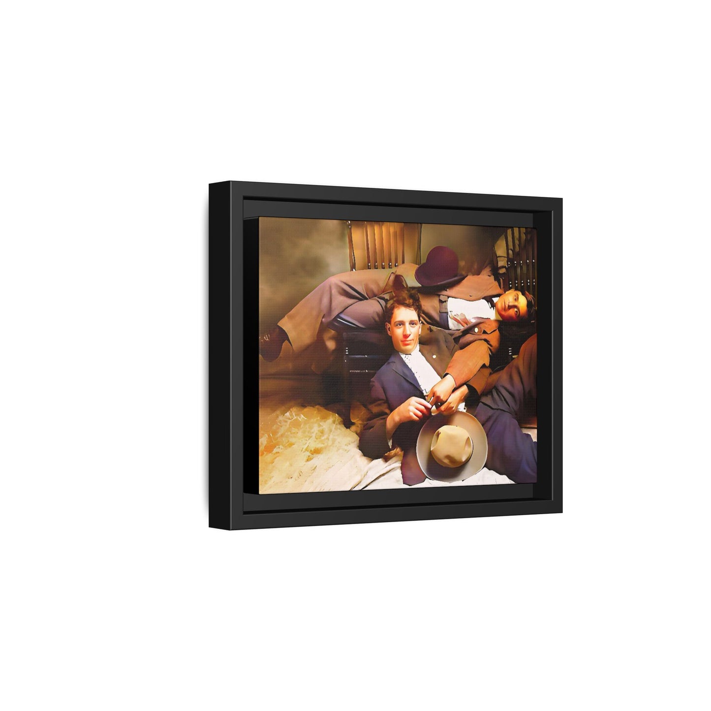 paire 020 | Framed Vintage Photo - Matte Canvas