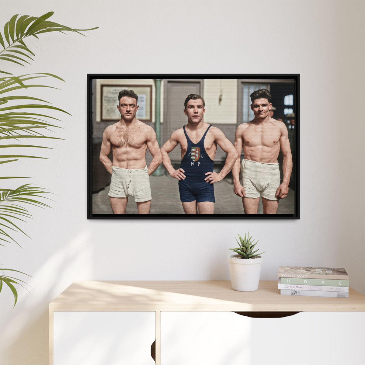 athlétisme 043 | Framed Vintage Photo - Matte Canvas