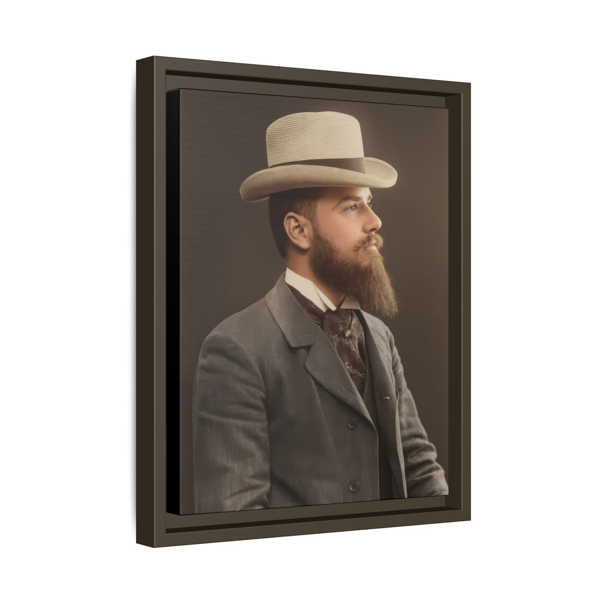celibataire 014 | Framed Vintage Photo - Matte Canvas