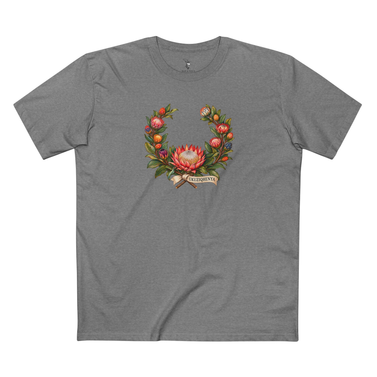 Ukuziqhenya King Protea Pride T-Shirt | South African Botanical LGBTQ+ Tee