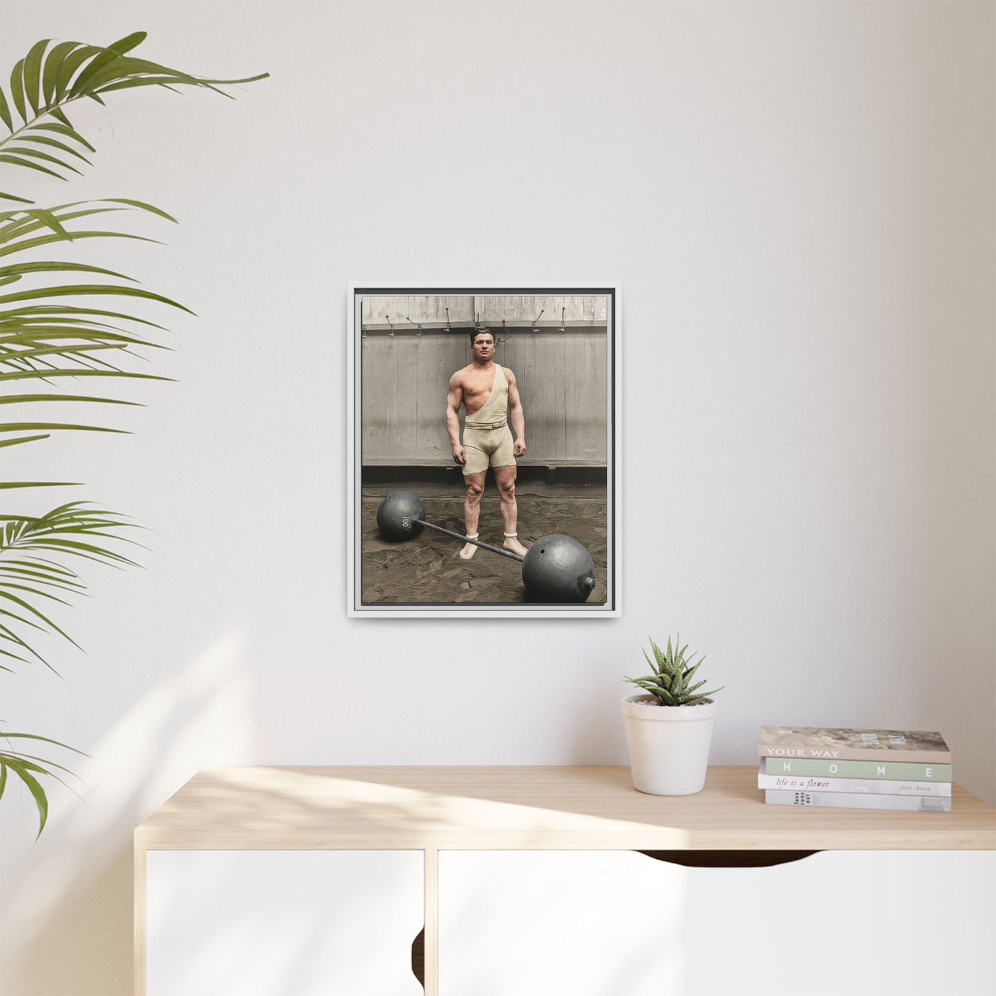 athlétisme 050 | Framed Vintage Photo - Matte Canvas
