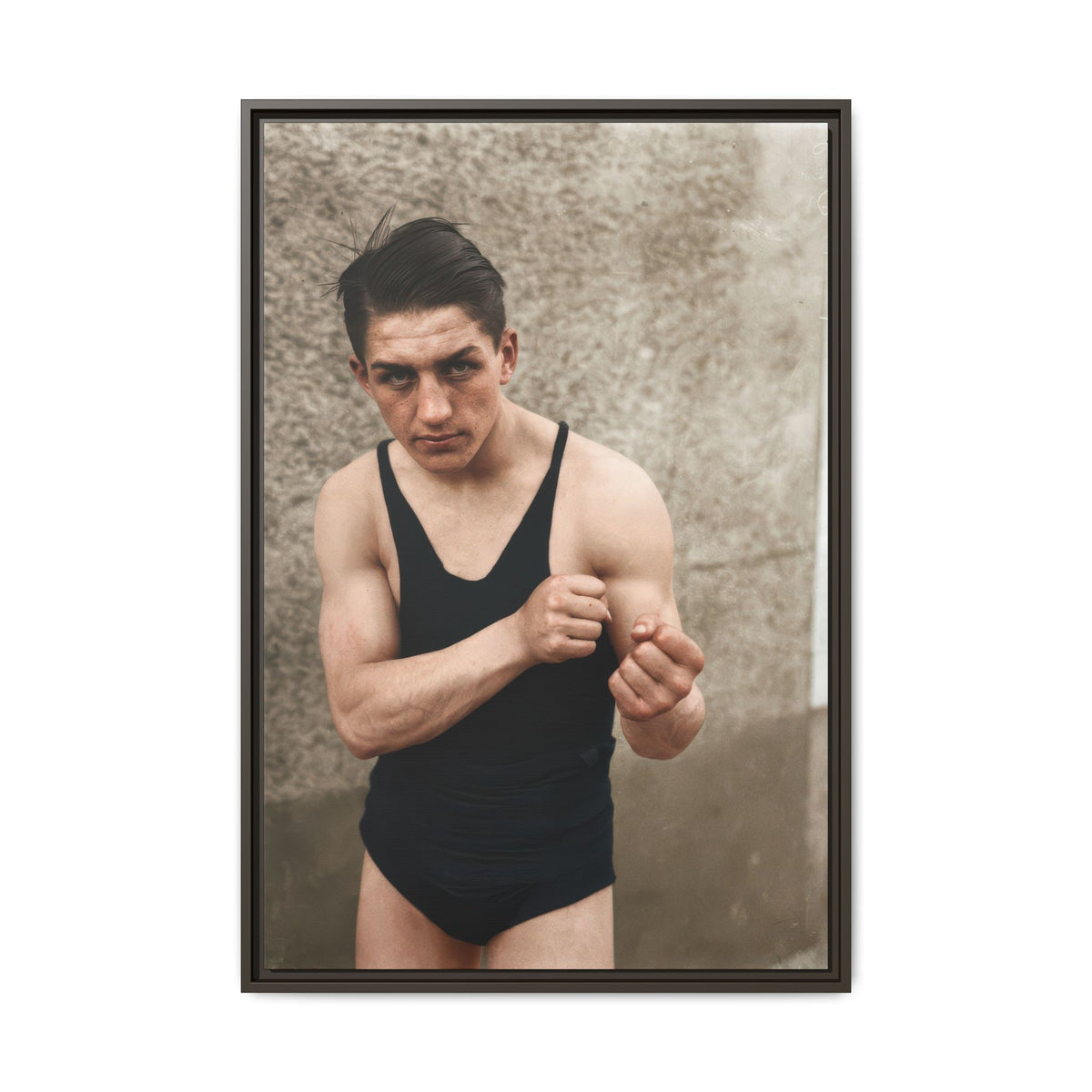 athlétisme 048 | Framed Vintage Photo - Matte Canvas