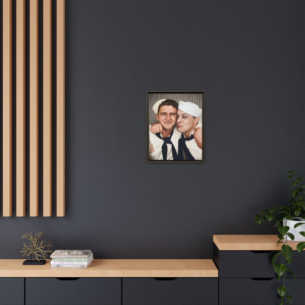 paire 159 | Framed Vintage Photo - Matte Canvas