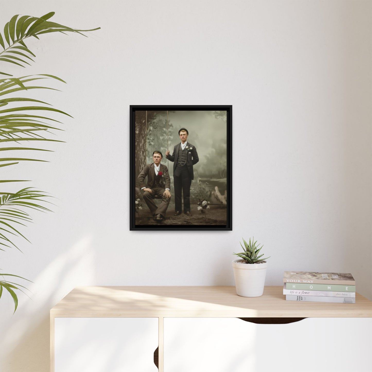 paire 008 | Framed Vintage Photo - Matte Canvas