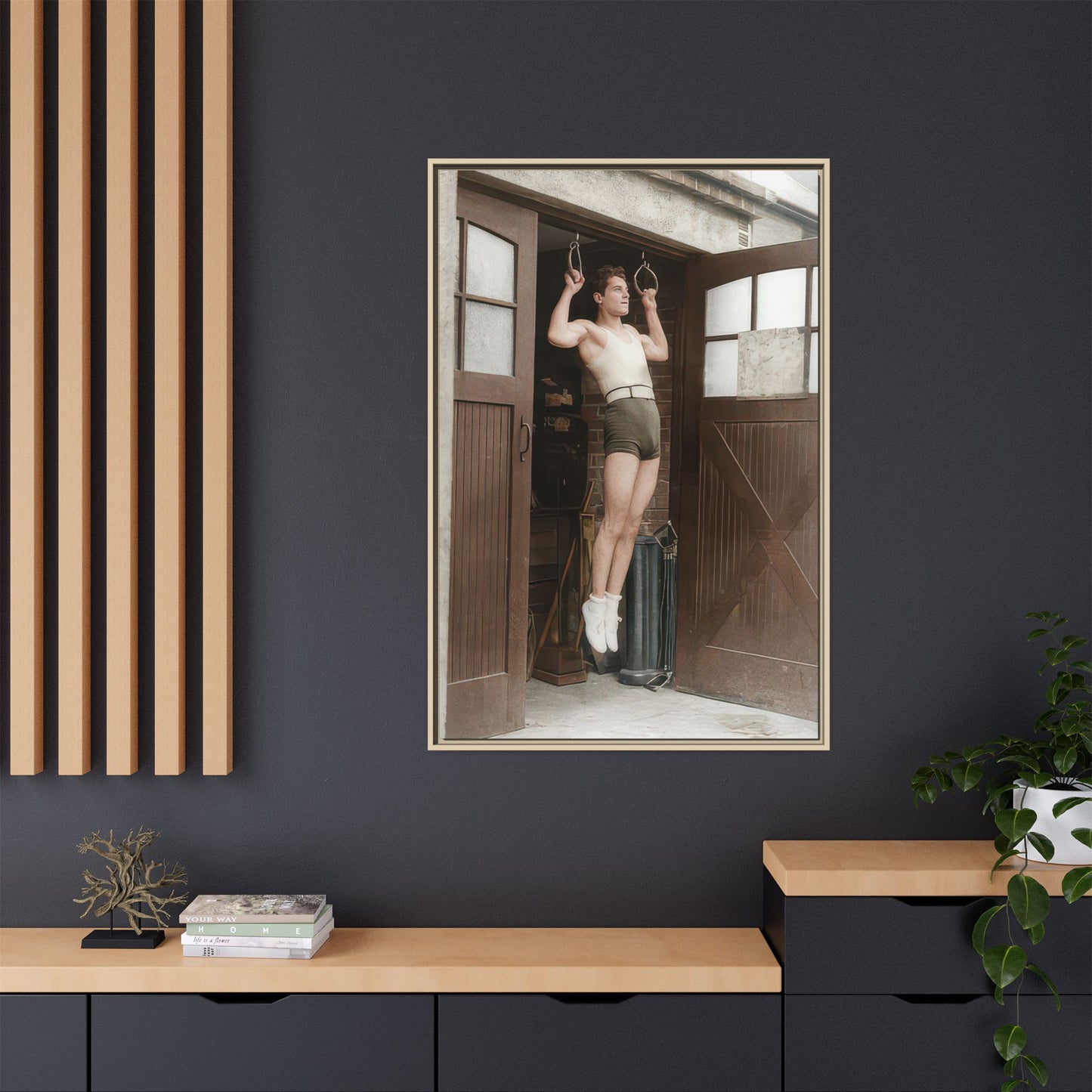 athlétisme 031 | Framed Vintage Photo - Matte Canvas