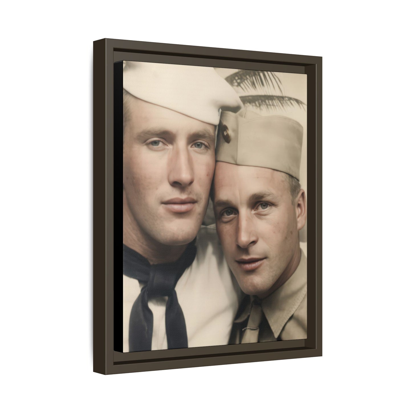 paire 042 | Framed Vintage Photo - Matte Canvas