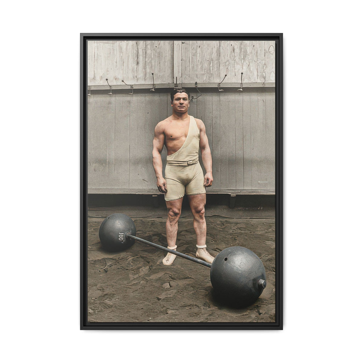 athlétisme 050 | Framed Vintage Photo - Matte Canvas