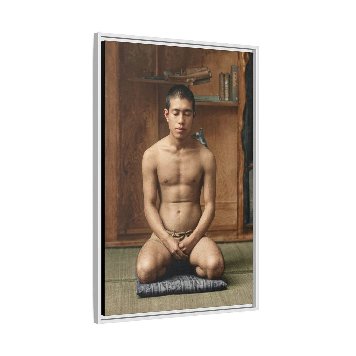 celibataire 025 | Framed Vintage Photo - Matte Canvas
