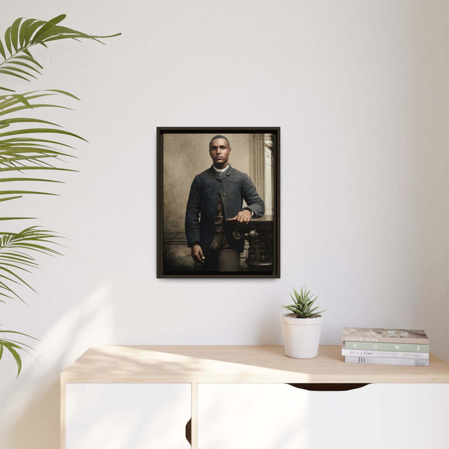 celibataire 036 | Framed Vintage Photo - Matte Canvas