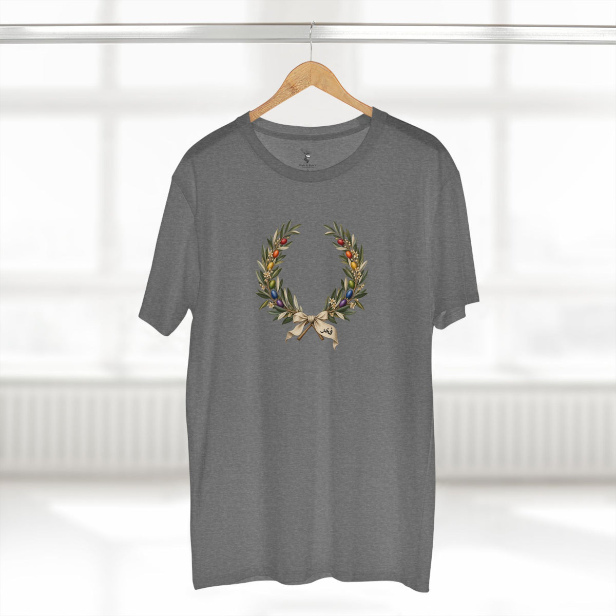 Libyan Olive Fakhr Pride Laurel Wreath T-Shirt — Quiet Resolve