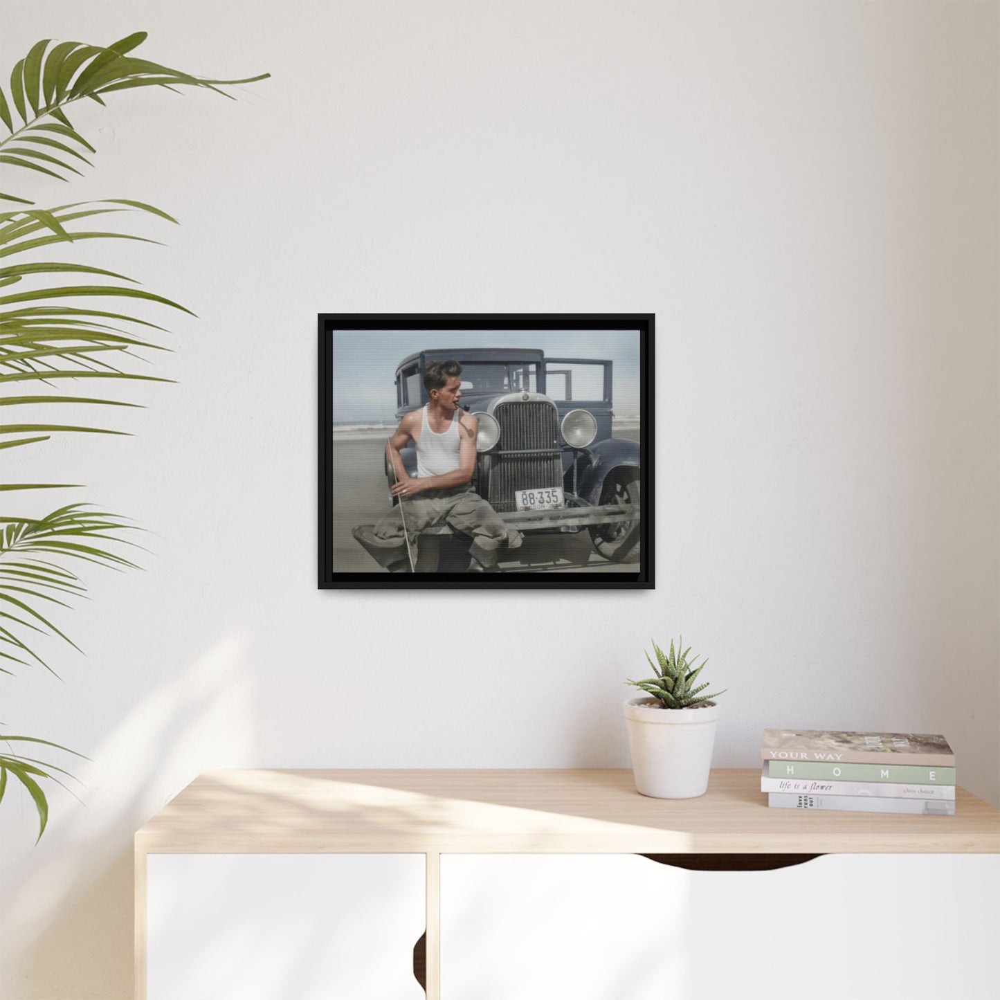 celibataire 008 | Framed Vintage Photo - Matte Canvas